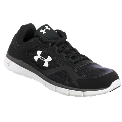 Under Armour - UNDER ARMOUR MENS ATHLETIC SHOES MICRO G VELOCITY RN BLACK WHITE 14 M - Walmart ...