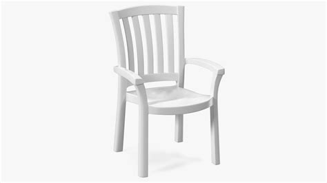 Plastic Armchair White 3D Model $29 - .3ds .blend .c4d .fbx .max .ma .lxo .obj - Free3D