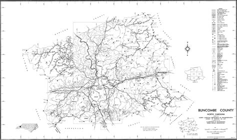 2000 Road Map of Buncombe County, North Carolina