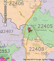 Fredericksburg Va Zip Code Map – Map Vector