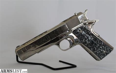 ARMSLIST - For Sale: Custom Engraved M1911 A1-FS