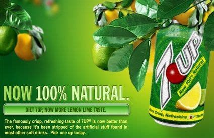 7Up advertising campaign promoting the fact that it is made of natural ingredients. http://blog ...