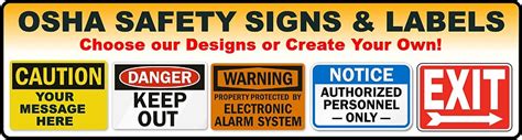 OSHA Warning Signs - Health Safety & Environment