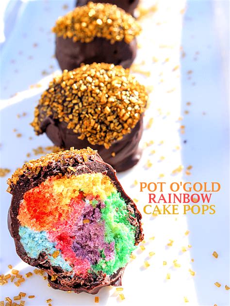 Pot O' Gold Rainbow Cake Pops - Our Kid Things