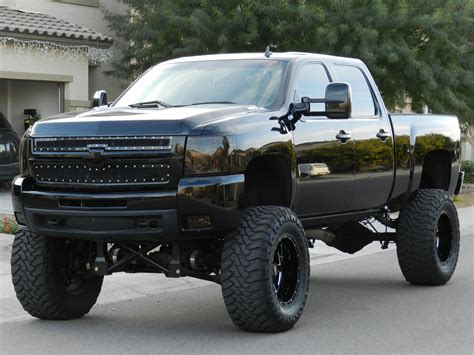 nice black lifted Chevrolet Silverado | Jacked up trucks, Best pickup truck, Diesel trucks