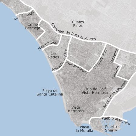 Mapa de Vistahermosa - Fuentebravía, El Puerto de Santa María: terrenos en venta — idealista