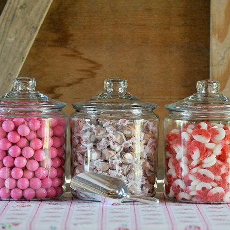 Old-Fashioned Candy Jar » Old-fashioned, clear glass candy jars make a charming display for any ...