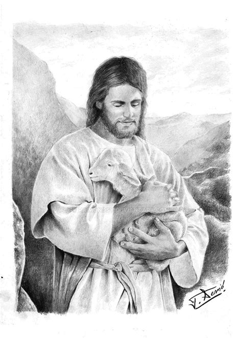 Jesus holding a lamb by Raimondsy on DeviantArt