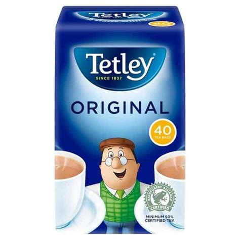 Tetley Original 40 Tea Bags 125g (12 Pack) - Rainford Online Trading