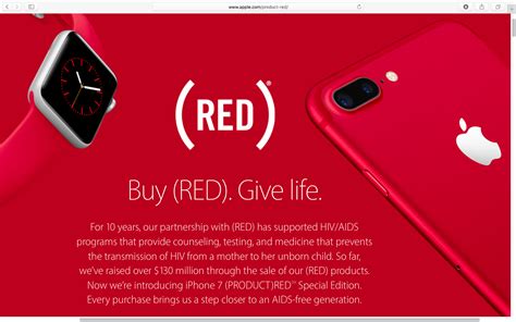 Apple's (PRODUCT)RED contributions have topped $130 million