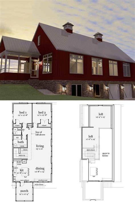 2 Bedroom Barndominium Floor Plans With Shop - floorplans.click