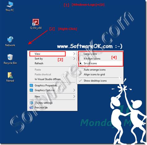 Windows 10 Desktop Icon Size How To Change The Size Of Desktop Icons | Images and Photos finder