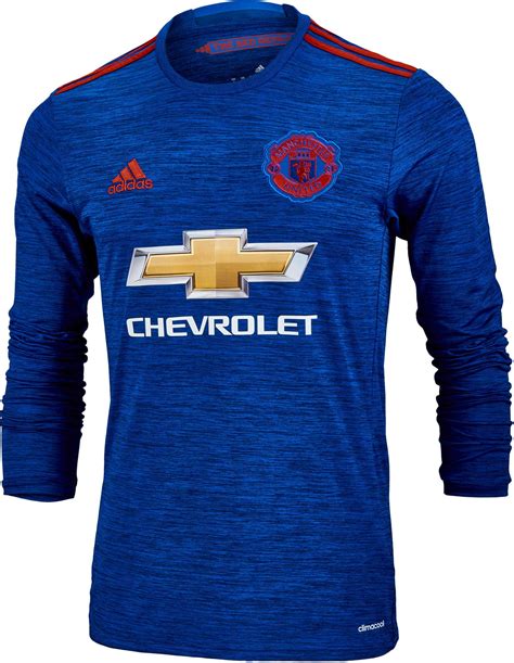 adidas Manchester United L/S Jersey - 2016 Man United Away Jerseys