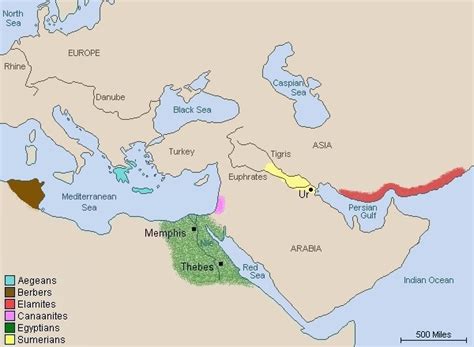 Mediterranean Maps 3000 bc