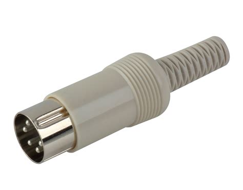 LXS52 5 Pin Din Connector-240 Degree Male Cable End