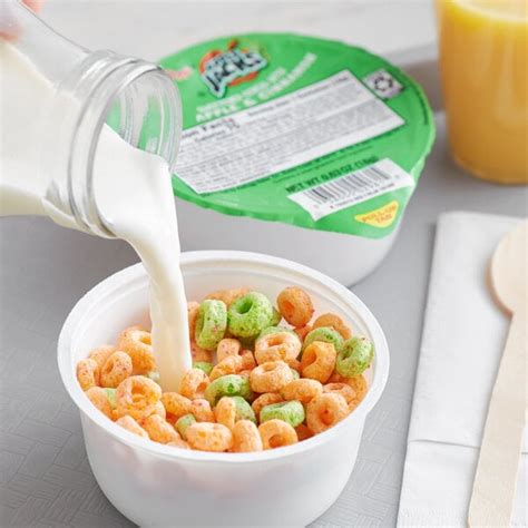 Kellogg's Apple Jacks Cereal Single-Serve Bowl Pack 0.63 oz. - 96/Case