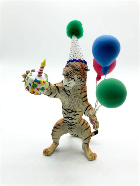 Tiger Birthday Cake Topper Animal Jungle Cake Topper Tiger - Etsy