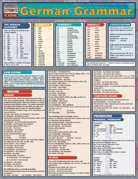 German Grammar eBook by BarCharts,Inc - EPUB | Rakuten Kobo United States