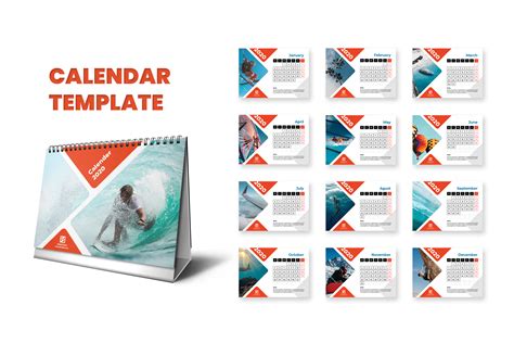 Calendar Template Graphic by uicreativenet · Creative Fabrica