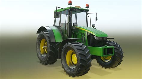 Modern Heavy Agriculture Tractor - 3D Model by Locus Models