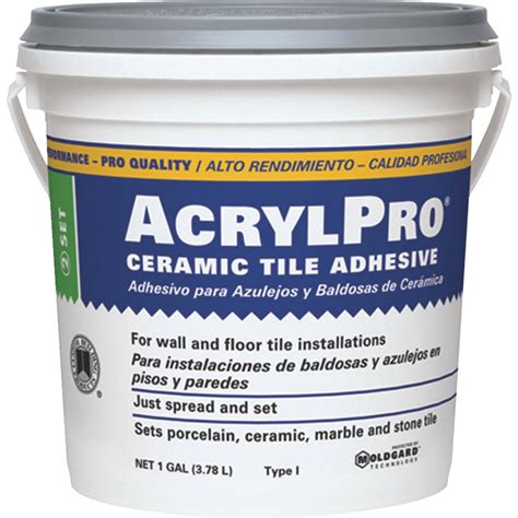 Custom Building AcrylPro Ceramic Tile Adhesive - 1 gal tub - RC Mercantile