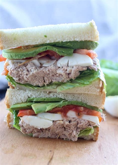 Egg Avocado Tuna Sandwich - Julie's Eats & Treats