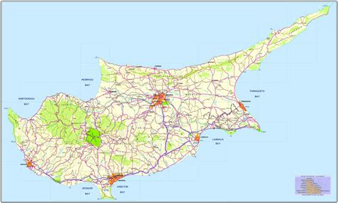 Map Of Cyprus Villages - Map Of West