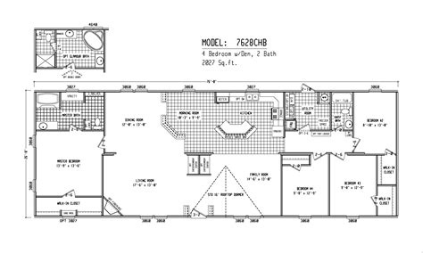 Fleetwood Single Wide Mobile Home Floor Plans - floorplans.click