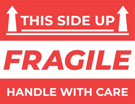 Printable Fragile This Side Up Sign