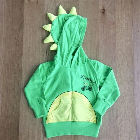 Baby Dino Hoodie | Green Dinosaur Hoodie | Toddler clothes