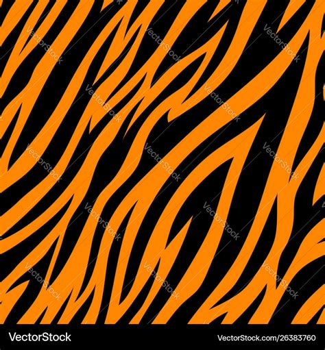 Seamless pattern with tiger stripes Royalty Free Vector