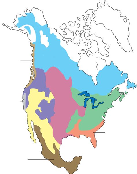 Biomes Of North America Map - Little Pigeon River Map