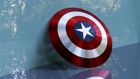 3D model Captain America Vibranium Shield-3D model VR / AR / low-poly | CGTrader