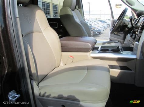 Light Pebble Beige/Bark Brown Interior 2010 Dodge Ram 2500 Laramie Crew Cab 4x4 Photo #96995025 ...