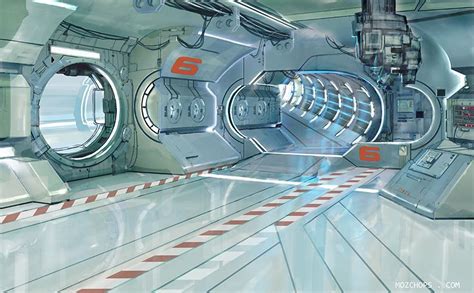 Station Interior 4 | Spaceship interior, Futuristic interior, Scifi interior