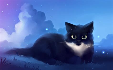 Cute Cat Wallpaper For Mobile - Cute Anime Cat Drawing (#22362) - HD Wallpaper & Backgrounds ...