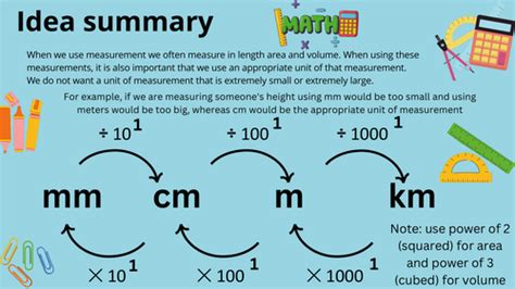 Unit conversion chart - metric system | Teaching Resources