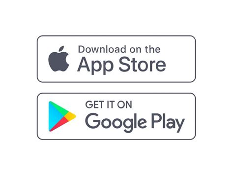 App Store and Google Play Badges Logo PNG vector in SVG, PDF, AI, CDR format