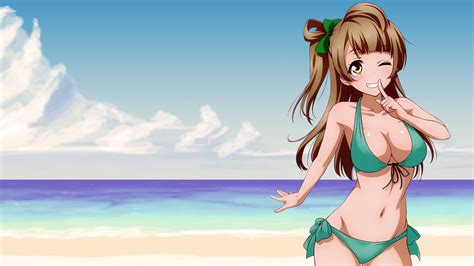 Wallpaper : Love Live, Minami Kotori, bikini, anime girls 1920x1080 - Frostehs - 1375151 - HD ...