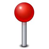 Round Pushpin Emoji - Copy & Paste - EmojiBase!