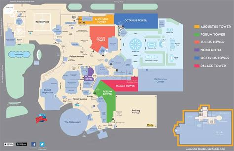 Caesars Palace Hotel Map