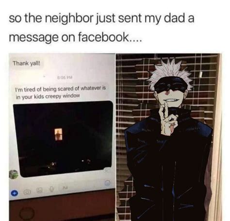 Gojo sensei cardboard at it again : JuJutsuKaisen | Anime memes funny, Funny anime pics, Anime memes