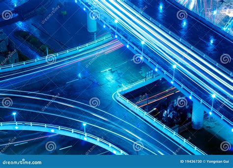 Overpass Night stock photo. Image of highway, technology - 19436730