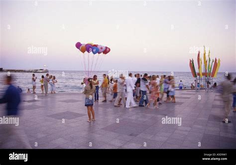 Ukraine, Yalta, people at beach Stock Photo - Alamy