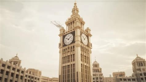 Premium AI Image | A clock tower with the time of 12 : 40 on it