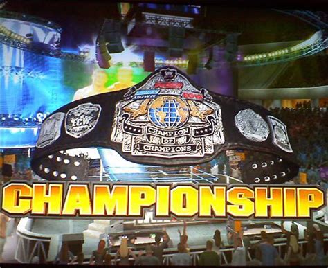 The Champion of Champions Championship This belt kicked so much ass IMO ...