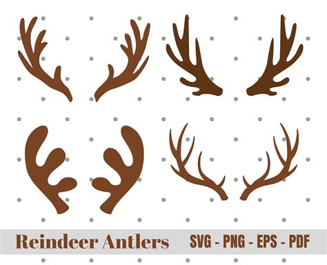 Reindeer Antlers SVG Deer Antlers Svg Christmas Svg Deer Svg Merry Christmas Svg Horns Svg Svg ...