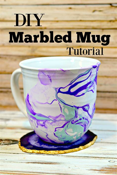 DIY Marble Mugs Tutorial - Handmade Gift