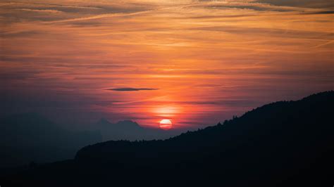 Sunset Mountains Hill 4k, HD Nature, 4k Wallpapers, Images, Backgrounds, Photos and Pictures