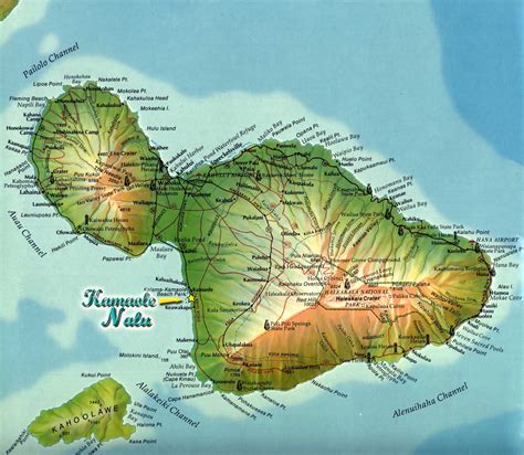 Maui Island Map - Maui Hawaii • mappery